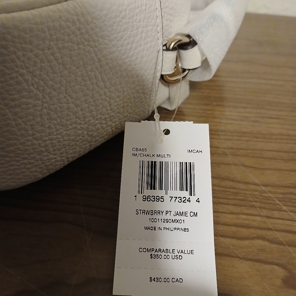 Coach Red and White Strawberry Crossbody Camera Bag - Picture 4 of 4